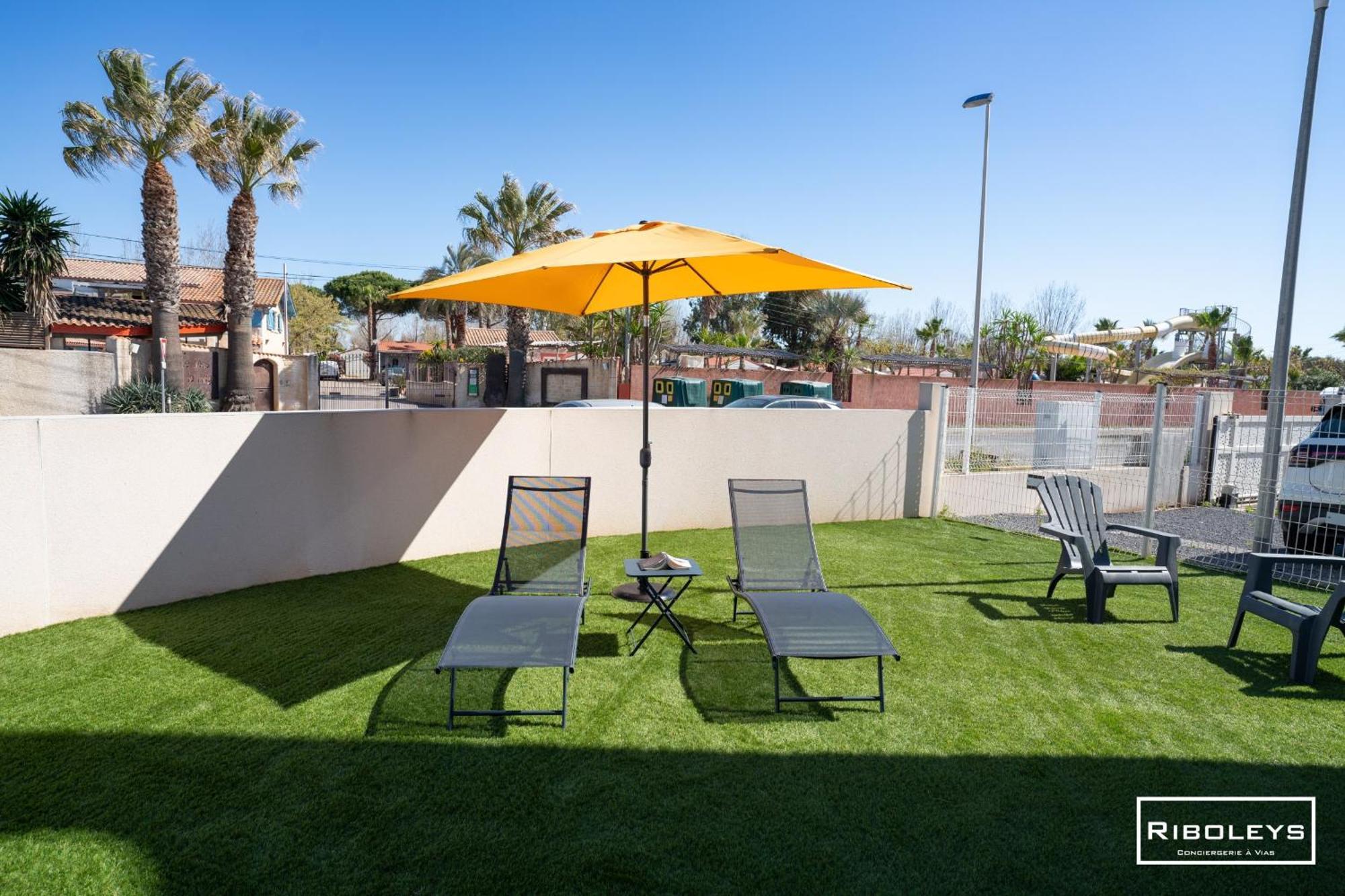 Grand T3 Neuf Climatise Avec Wifi A 100M De La Plage Vias Buitenkant foto