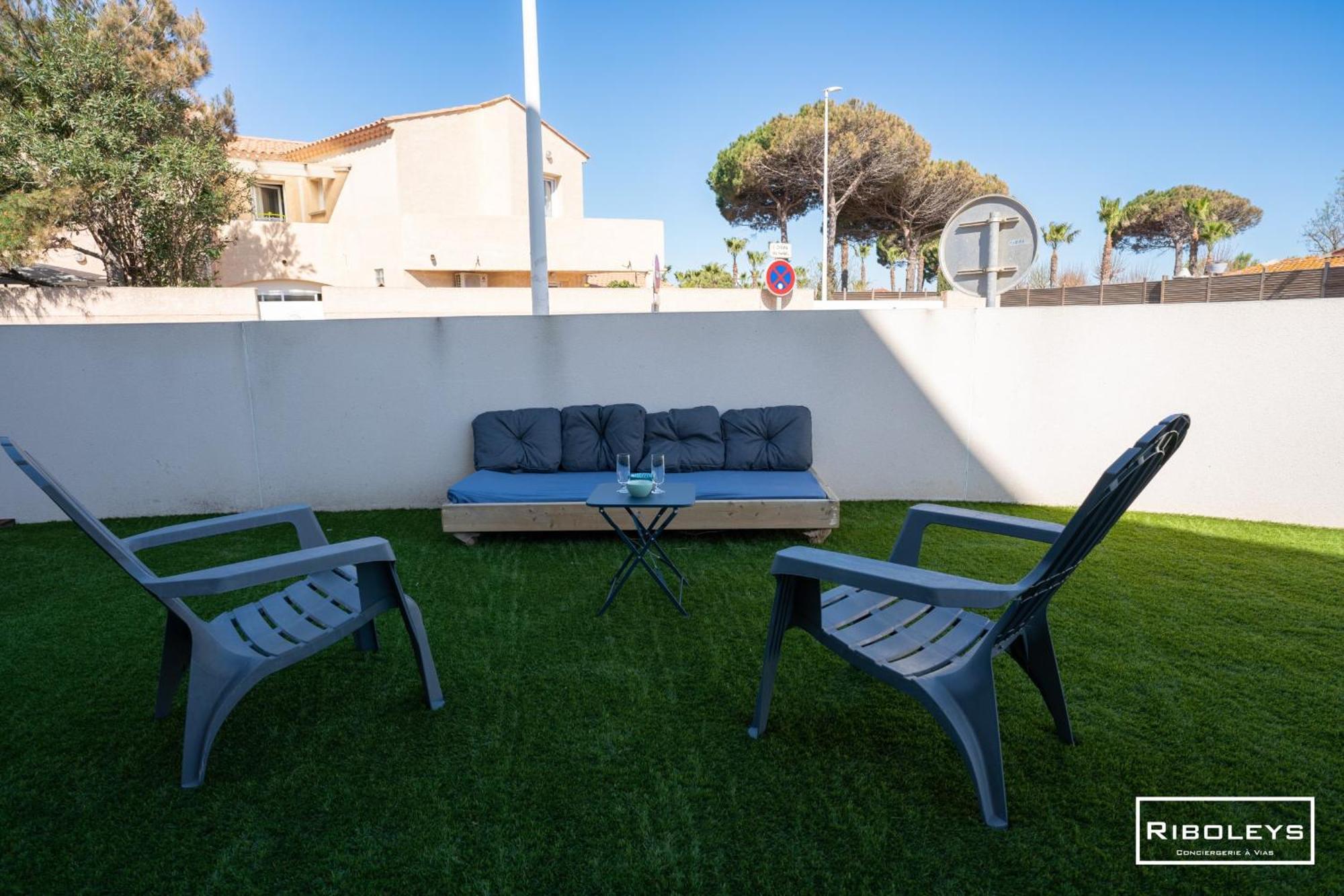 Grand T3 Neuf Climatise Avec Wifi A 100M De La Plage Vias Buitenkant foto